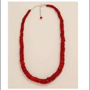 Rare Coral Necklace, NEW